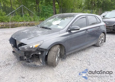 2019 Hyundai Elantra Gt N Line z USA, uszkodzony, nr VIN KMHH55LC7KU108100
